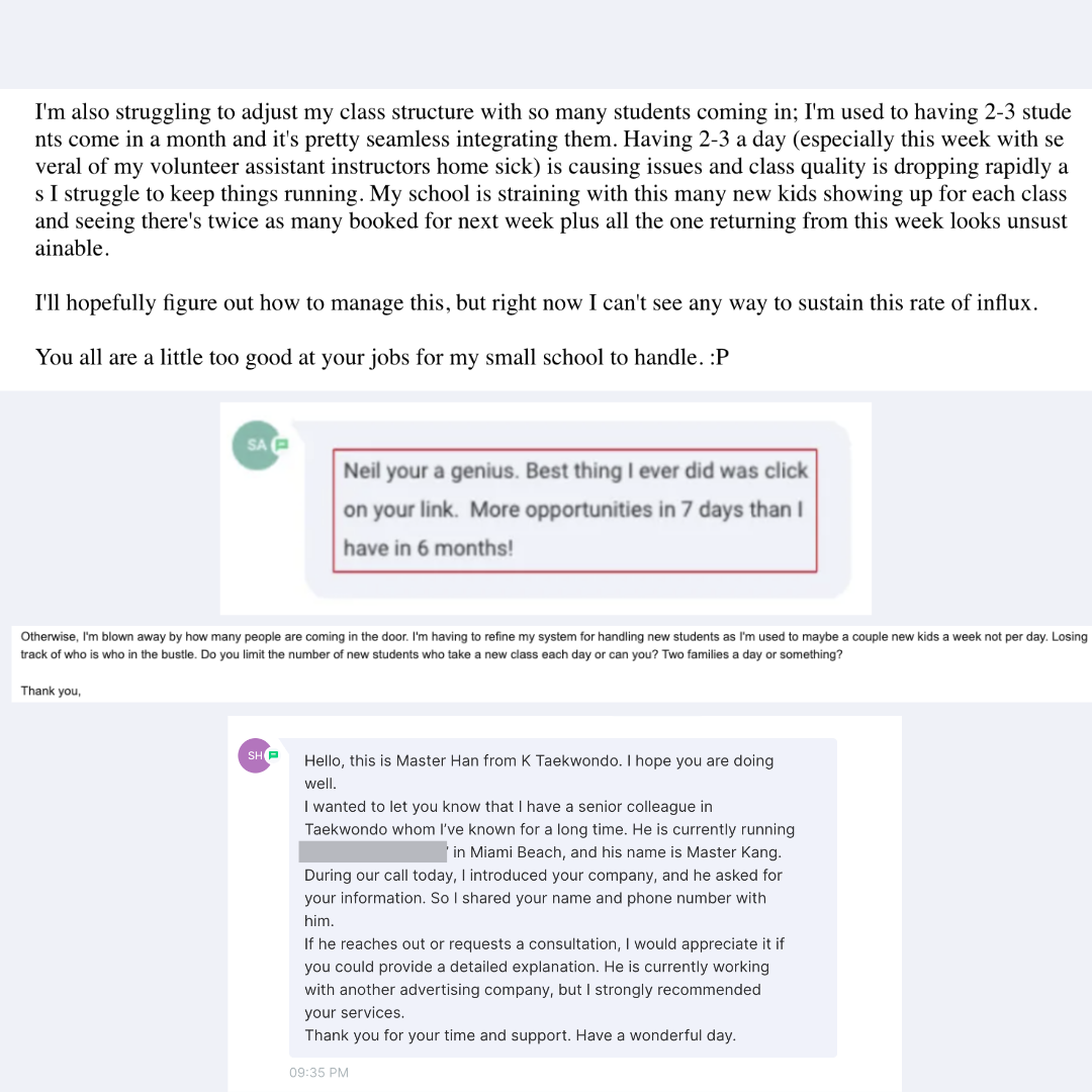 School owner testimonial