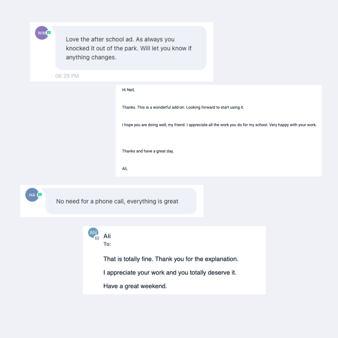 School owner testimonial