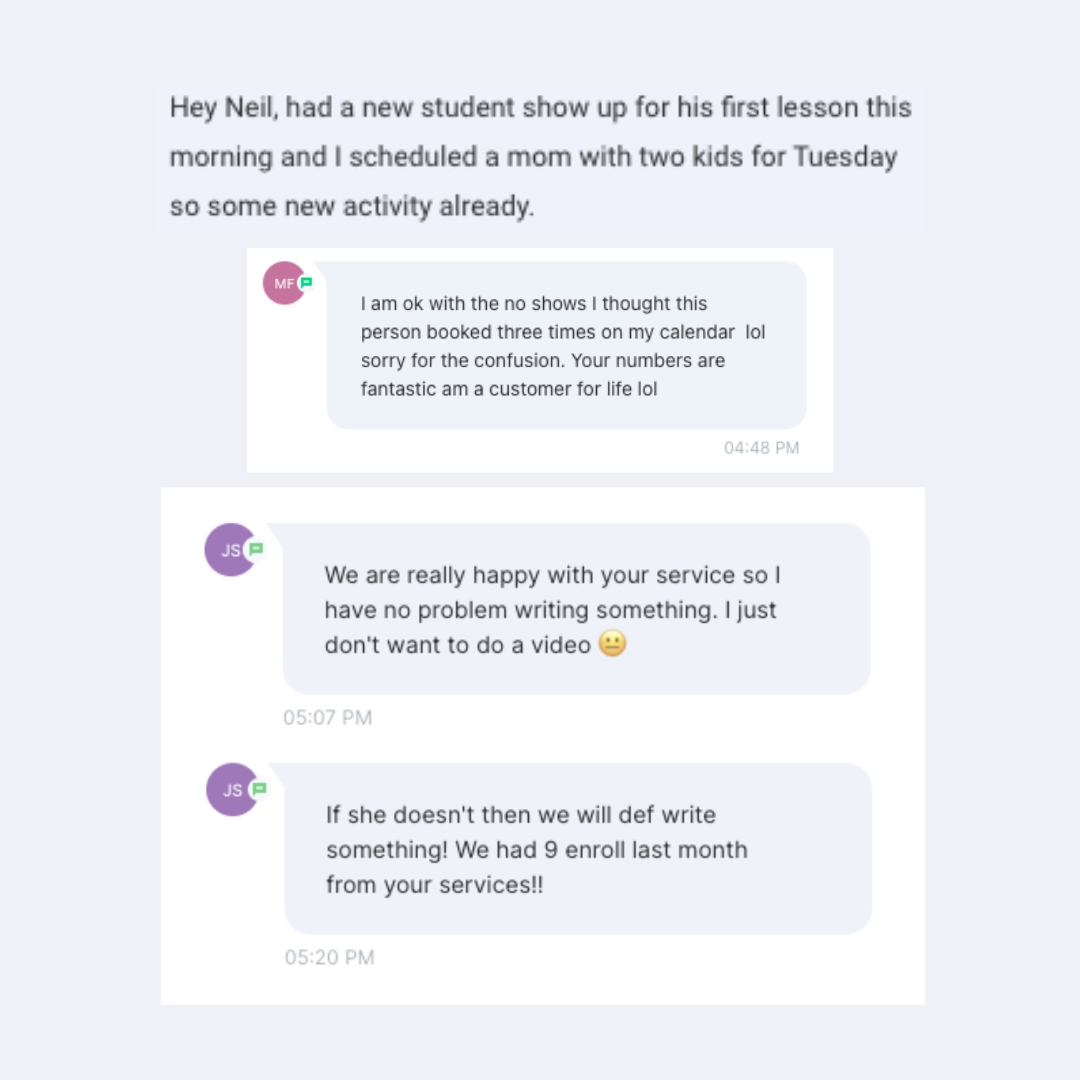 School owner testimonial
