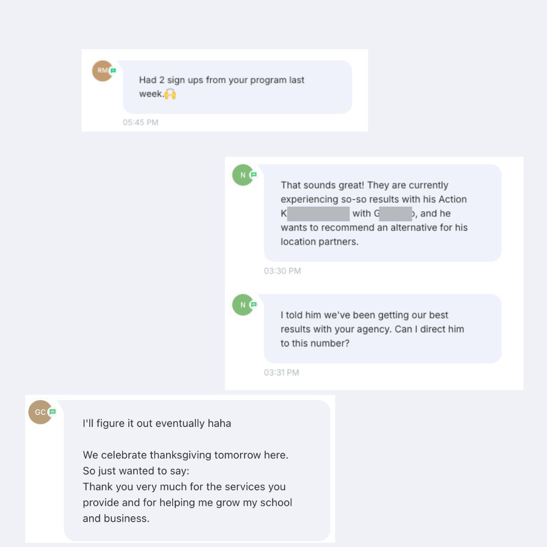 School owner testimonial