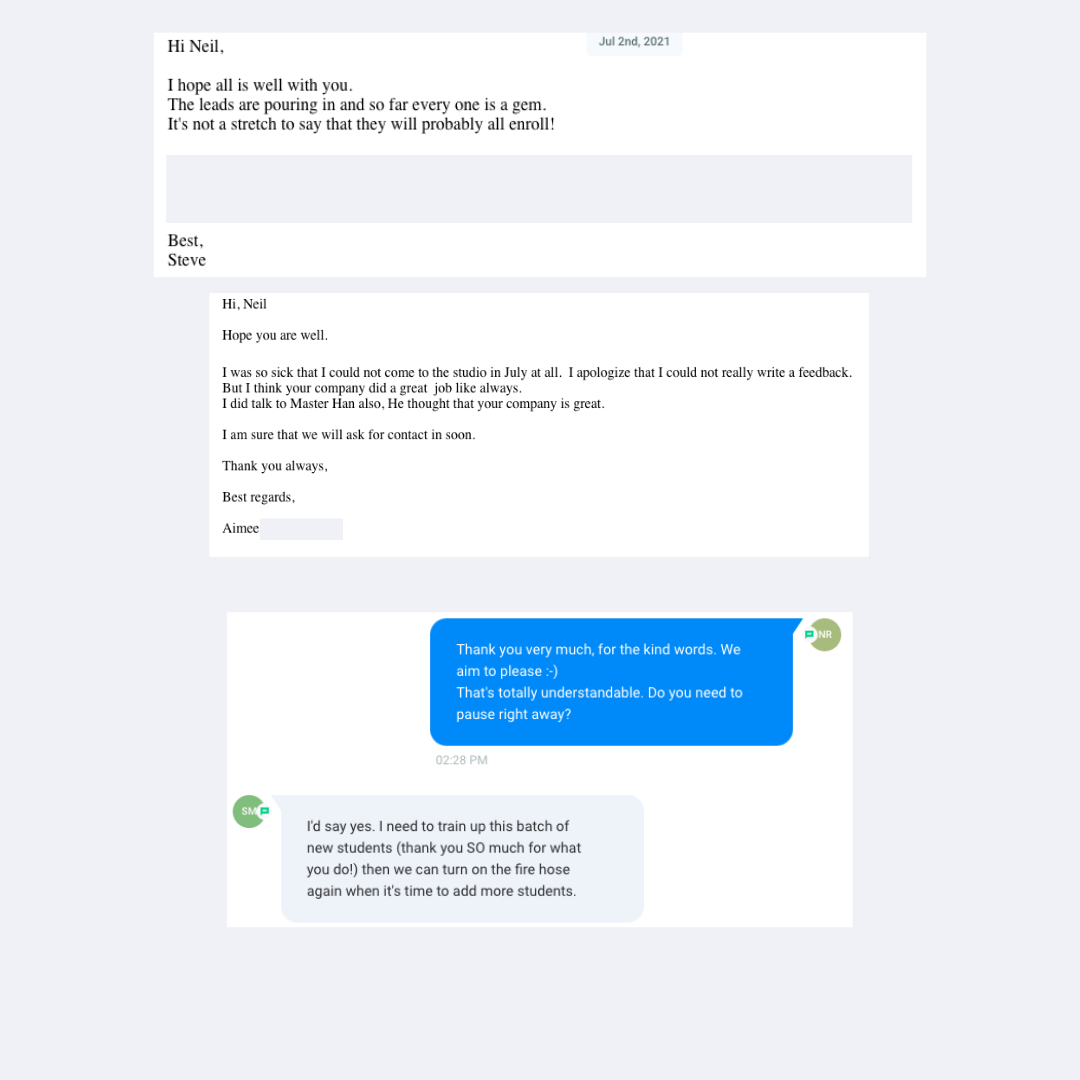 School owner testimonial