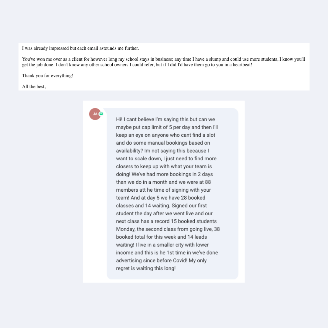 School owner testimonial