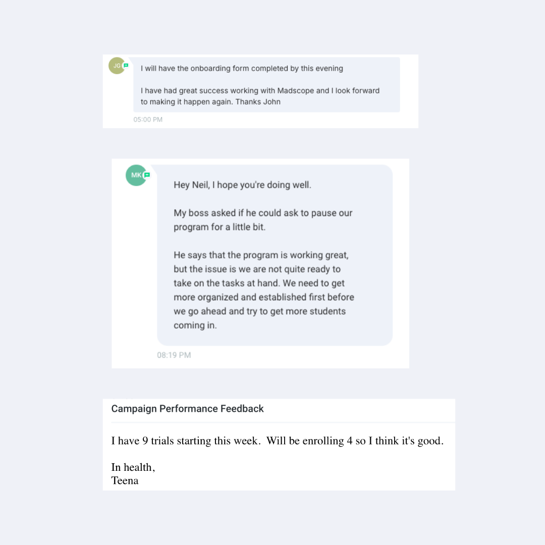 School owner testimonial